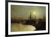 Night Toil, Billingsgate Wharf-John Atkinson Grimshaw-Framed Giclee Print