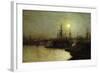 Night Toil, Billingsgate Wharf-John Atkinson Grimshaw-Framed Giclee Print