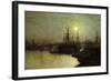 Night Toil, Billingsgate Wharf-John Atkinson Grimshaw-Framed Giclee Print