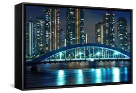 Night Tokyo-Yury Zap-Framed Stretched Canvas