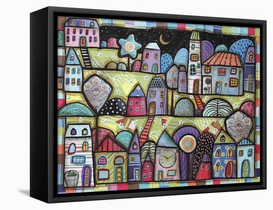 Night Town 1-Karla Gerard-Framed Stretched Canvas