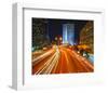 Night Traffic Jam-null-Framed Art Print