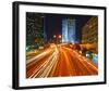 Night Traffic Jam-null-Framed Art Print