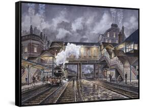 Night Train To Edinbourough-Stanton Manolakas-Framed Stretched Canvas