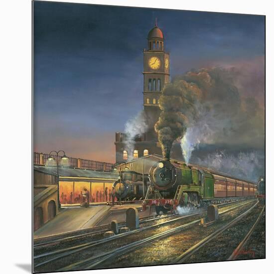 Night Train-John Bradley-Mounted Giclee Print