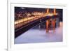 Night Travels Across Golden Gate Bridge, San Francisco California Travel-Vincent James-Framed Photographic Print