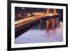 Night Travels Across Golden Gate Bridge, San Francisco California Travel-Vincent James-Framed Photographic Print