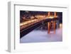 Night Travels Across Golden Gate Bridge, San Francisco California Travel-Vincent James-Framed Photographic Print