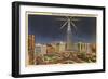 Night, Union Terminal Tower, Cleveland, Ohio-null-Framed Art Print