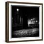 Night Urban Scene with Cobbled Street-Craig Roberts-Framed Photographic Print