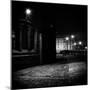 Night Urban Scene with Cobbled Street-Craig Roberts-Mounted Photographic Print