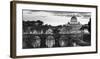 Night view at St. Peter's cathedral, Rome-null-Framed Giclee Print