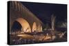 Night View, Bridge at Canaro-null-Stretched Canvas