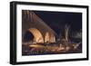 Night View, Bridge at Canaro-null-Framed Art Print