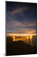 Night View Classic  Golden Gate Bridge San Francisco-Vincent James-Mounted Photographic Print