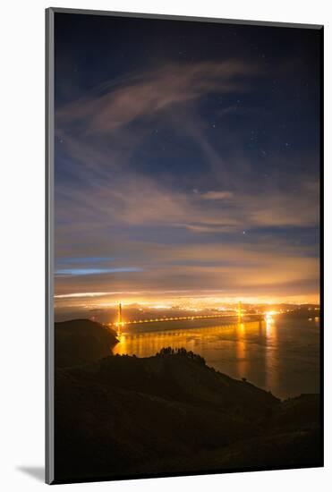 Night View Classic  Golden Gate Bridge San Francisco-Vincent James-Mounted Photographic Print