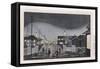 Night View, Nihonbashi, 1880-Hashiguchi Goyo-Framed Stretched Canvas