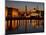 Night View of Albert Dock and the "Three Graces," Liverpool, United Kingdom-Glenn Beanland-Mounted Photographic Print