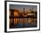 Night View of Albert Dock and the "Three Graces," Liverpool, United Kingdom-Glenn Beanland-Framed Photographic Print