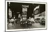 Night View of Broadway, New York City, Photo-null-Mounted Art Print
