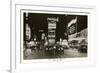 Night View of Broadway, New York City, Photo-null-Framed Premium Giclee Print