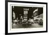 Night View of Broadway, New York City, Photo-null-Framed Premium Giclee Print