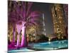 Night View of Burij Khalifa Tower, Dubai, United Arab Emirates, Middle East-Angelo Cavalli-Mounted Photographic Print