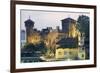 Night View of Castle of Valentino-null-Framed Photographic Print