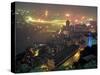 Night View of Chongqing, China-Keren Su-Stretched Canvas