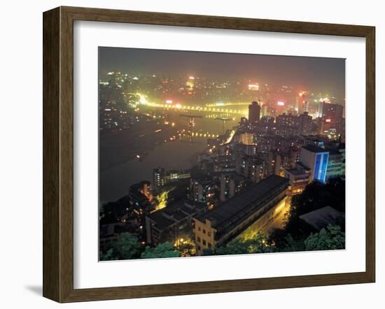 Night View of Chongqing, China-Keren Su-Framed Premium Photographic Print