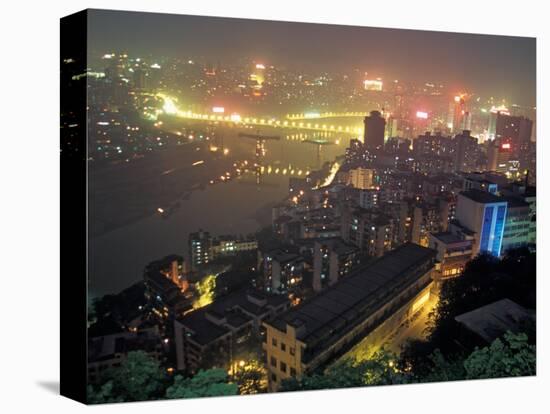 Night View of Chongqing, China-Keren Su-Stretched Canvas