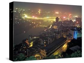 Night View of Chongqing, China-Keren Su-Stretched Canvas