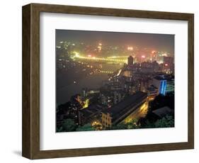 Night View of Chongqing, China-Keren Su-Framed Photographic Print