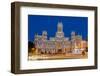 Night View of Cibeles Palace, Plaza De Cibeles, Madrid, Comunidad De Madrid, Spain-Stefano Politi Markovina-Framed Photographic Print