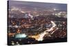Night View of City, Seoul, South Korea, Asia-Christian-Stretched Canvas