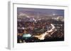 Night View of City, Seoul, South Korea, Asia-Christian-Framed Photographic Print