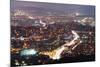 Night View of City, Seoul, South Korea, Asia-Christian-Mounted Photographic Print