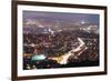 Night View of City, Seoul, South Korea, Asia-Christian-Framed Photographic Print