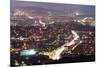 Night View of City, Seoul, South Korea, Asia-Christian-Mounted Photographic Print