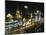 Night View of Colonial Buildings on the Bund, Shanghai, China-Keren Su-Mounted Premium Photographic Print