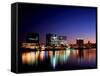 Night View of Daiba-null-Framed Stretched Canvas