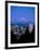 Night View of Downtown and Mt Hood, Portland, Oregon, USA-Janis Miglavs-Framed Photographic Print