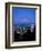 Night View of Downtown and Mt Hood, Portland, Oregon, USA-Janis Miglavs-Framed Photographic Print