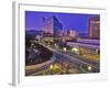 Night View of Downtown Boise, Idaho, USA-Chuck Haney-Framed Photographic Print