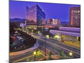 Night View of Downtown Boise, Idaho, USA-Chuck Haney-Mounted Photographic Print