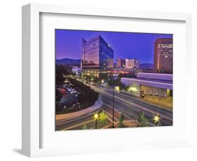 Night View of Downtown Boise, Idaho, USA-Chuck Haney-Framed Photographic Print