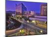 Night View of Downtown Boise, Idaho, USA-Chuck Haney-Mounted Photographic Print