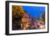 Night View of Downtown Skyline from North Beach District, San Francisco, California, Usa-Stefano Politi Markovina-Framed Photographic Print