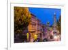 Night View of Downtown Skyline from North Beach District, San Francisco, California, Usa-Stefano Politi Markovina-Framed Photographic Print