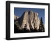 Night View of El Capitan, illuminated by a full moon-Paul Souders-Framed Photographic Print